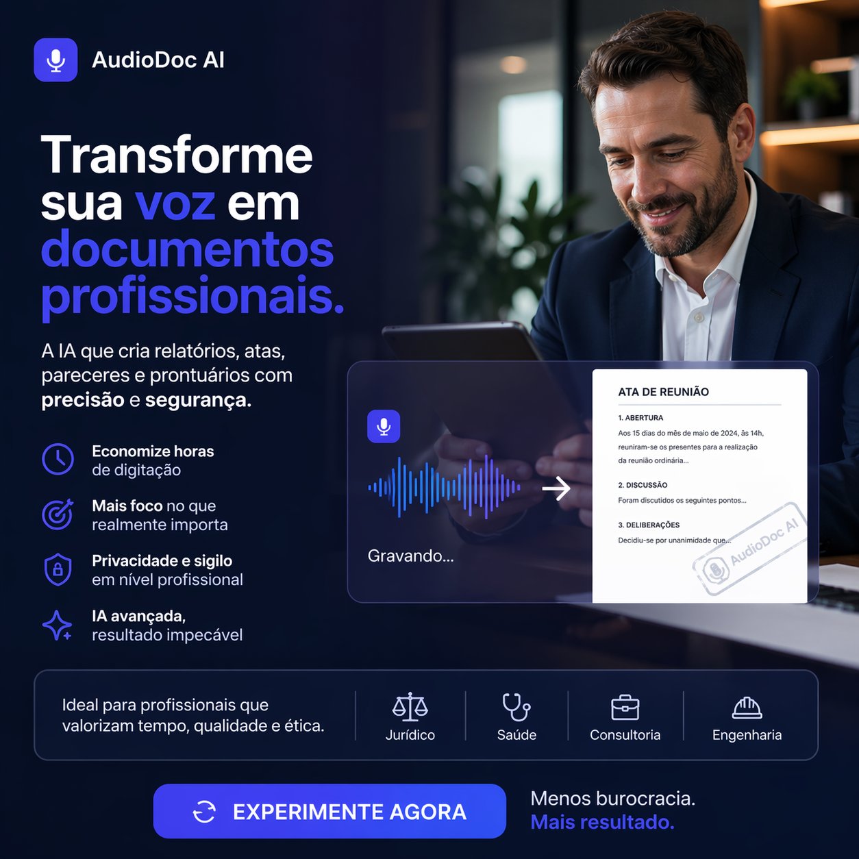 AudioDoc AI em ação